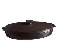 Emile Henry Eh799543 Papillote CÃ©ramique Noir Fusain 41 X 24 X 10,5 cm