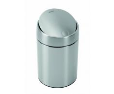 Brabantia 477546 Poubelle Slide Bin de Luxe Anti-Traces de Doigts Acier Matt Acier 21,8 x 20,5 x 31,5 cm