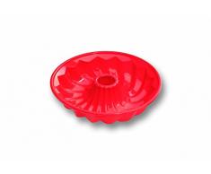 Guardini Juliette, Moule Ã savarin 24 cm, silicone alimentaire, couleur rouge