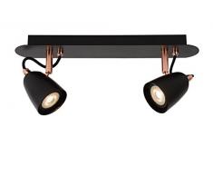 Lucide RIDE-LED - Spot Plafond - LED Dim. - GU10 - 2x5W 3000K - Cuivre