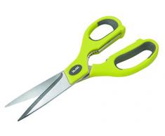 IBILI 704904 Ciseaux de Cuisine Classico, Acier Inoxydable, Argent/Vert, 21,5 x 8,8 x 1,2 cm