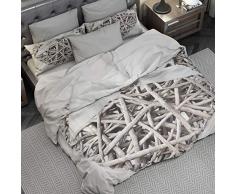 PETTI Artigiani Italiani - Housse de Couette, Lit (90x200), Amour, Tissu 100% Satin Frais, 100% Made in Italy