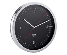 Blomus Horloge Crono à 30,5cm Noir, Argent, 30,5 x 3 x 30,5 cm