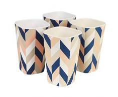 Cambridge Lot de 4 gobelets carrÃ©s rÃ©utilisables sans bisphÃ©nol A CM06554, Balance