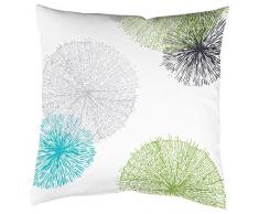 Home Fashion 66899–168 Vert 40 x 40 cm Housse de Coussin Impression numérique, Velours Vert, 1 x 40 x 40 cm