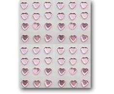 Club Green Autocollant Coeurs, Rose, Lot de 6