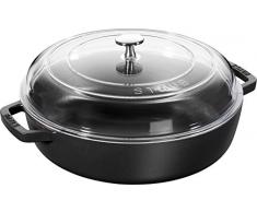 STAUB 40501-060-0 sauteuse en Fonte, Noir, 24 cm