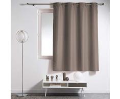 douceur dintÃ©rieur rideau a oeillets plastique 140x180 cm polyester essentiel taupe