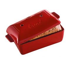 Emile Henry Eh349504 Moule à Pain Céramique Rouge Grand Cru 24 X 15 X 12,5 cm