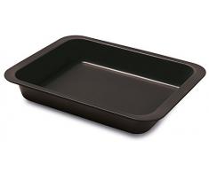 Guardini Gardenia, Plat à four 22 x 28 cm, Acier avec revêtement anti-adhérent, couleur noire