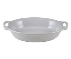 Appolia 223244504 Harmonie Plat Ovale Céramique Gris Perle 44,5 x 30,8 x 8,7 cm