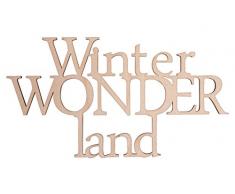 Rayher 46311000 lettres en bois, décoration de noël, dhiver, FSC 100%, nature