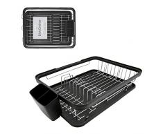 Anika 69049 Ãgouttoir à Vaisselle Noir 41 x 32 x 9,5 cm