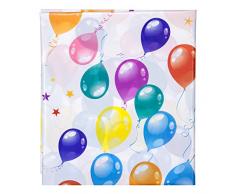 1 An de plus EA9326 Nappe Anniversaire, Papier/PE, Multicolore, 183 x 137 x 0,2 cm