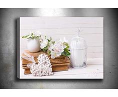 Bonamaison Peinture sur toile, multicolore, 70 x 100 cm - Conçu et fabriqué en Turquie