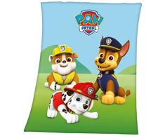 Herding La Pat Patrouille Couverture Polaire, Polyester, Multicolore, 130 x 160 cm