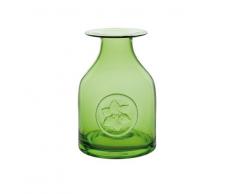 Dartington Crystal Lily Vase en forme de bouteille (Vert)