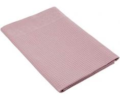 Le Jacquard Francais Serviette de bain Polygones Coton Bois De Rose Rectangulaire 70 x 140 cm