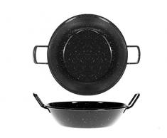 La Plat Acier Ã©maillÃ© 22 cm, sauteuse avec 2 poignÃ©es Noir