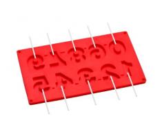 Premier Housewares 0805243 Moule Ã GÃ¢teau Pop Silicone Rouge + BÃ¢tons en PolypropylÃ¨ne + 10 Moules + 20 BÃ¢tonnets