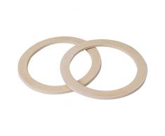 MSV 110193 Joints de cafetiere alu. 9 Tasses (Lot de 2), Silicone, Blanc, 8 cm