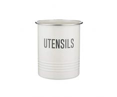 Typhoon Vintage Cuivre Collection Pot à ustensiles de Cuisine en Acier Inoxydable, 15 x 12.5 cm