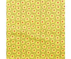 Hadson Craft Quilting Patchwork Artisanat 100% Coton Motif Blossom pour couture, couture, rideaux, vêtements par Fabric Freedom Largeur 114 cm â Prix par quart de mètre 0,25 cm, Citron, Taille unique