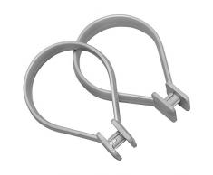 Sealskin Anneaux pour Rideau de Douche, Gris, 3Â x 4.7Â x 6.6Â cm