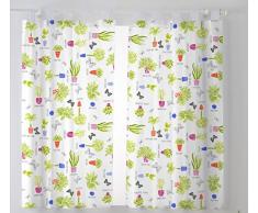 Martina Home Pots Pack de Rideaux Voilage pour Cuisine, Tissu, Multicolore, 29Â x 2Â x 38Â cm, Lot de 2