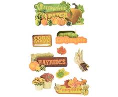 Papier Maison Productions Citrouille Patch Stickers 3D