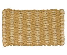 Jute Co & Corde Naturel de Noix de Coco Paillasson tissé, 45 x 75 cm, Beige