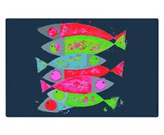 Fox Trot 6550PMER Set de Table PP mer multipoissn, Plastique, Poisson, 44 x 25,5 x 0,2 cm