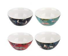 Portmeirion Home & Gifts SMT78999-XF Lot de 4 bols en porcelaine
