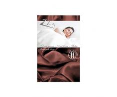zzz 613063 Drap Housse Satin Chocolat 140 x 190 cm