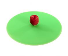 Lurch 210905 Couvercle de Tasse My lid-Fleur Rouge 8 pcs, Silicone, Multicolore, 20 x 15 x 10 cm