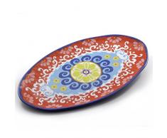 Nador Plat Ovale 100% 52 cm, Mélamine, Multicolore, 0.1 x 0.1 x 0.1 cm