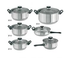 Mundigangas Batterie de Cuisine 12 pièces en INOX