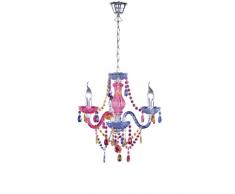 Reality, Lustre, LÃ¼ster 3xE14, max.40,0 W Acryl, Multicouleur, Corps: Acryl, Multicouleur Ã:46,0cm, H:150,0cm IP20