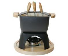 Baumalu 385072 Service à Fondue en Fonte Carré Noir