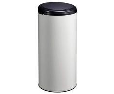 Poubelle Ã Ouverture par Pression, 45 L, Blanc Signalisation