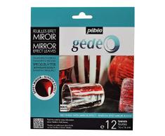 Gedeo Feuilles Effet Miroir Rouge