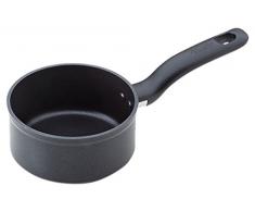 Lagostina Ofelia Casserole Creuse à poignée Longue, Anti-adhésive Haute qualité, 2 poignées, Aluminum, Noir, Diamètre 16 cm