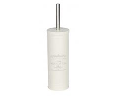 Wenko Brosse WC Home, Acier Inoxydable, Crème, 9,6 x 9,6 x 26,5 cm