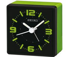 Seiko QHE091M - Réveil de Table (analogique), Couleur Verte