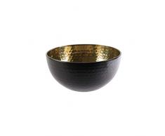 SAVEUR ET DEGUSTATION KA1945 Saladier MartelÃ©e-19.5 cm, Inox, Noir-Or, 19,5 x 19,5 x 9,8 cm