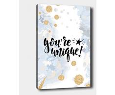 Bonamaison Peinture sur toile, multicolore, 40 x 60 cm - Conçu et fabriqué en Turquie