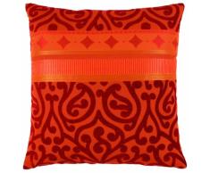Apelt Prato_49x49_89 Housse de Coussin imprimÃ© Jacquard et Ornements Rouge/Orange