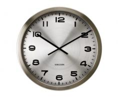 Karlsson KA4626 Maxie Pendule Murale Acier Inoxydable Argent 50 x 50 x 6 cm