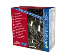 Konstsmide 6020-100 Mini Guirlande 80 LED Blanc Chaud Retro Design + CÃ¢ble Vert 24 V