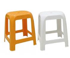 Stefanplast Elfo Tabouret, gris tourterelle, 41 x 35 x 46 cm